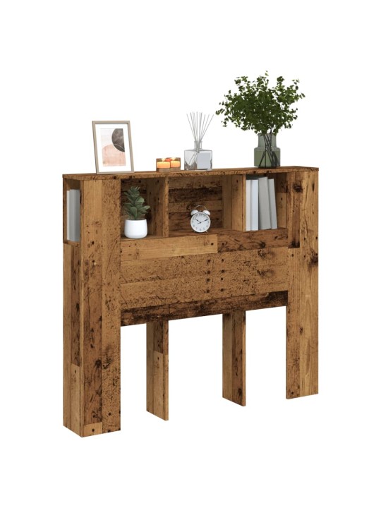 Čelo postele s úložným prostorem old wood 120 x 19 x 104,5 cm