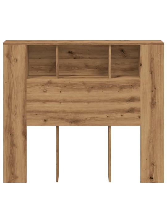 Čelo postele s úložným prostorem dub artisan 120x19x104,5 cm