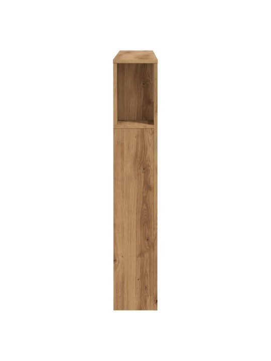 Čelo postele s úložným prostorem dub artisan 120x19x104,5 cm