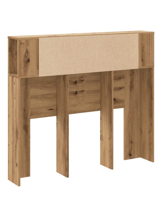 Čelo postele s úložným prostorem dub artisan 120x19x104,5 cm