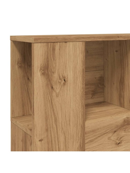 Čelo postele s úložným prostorem dub artisan 120x19x104,5 cm