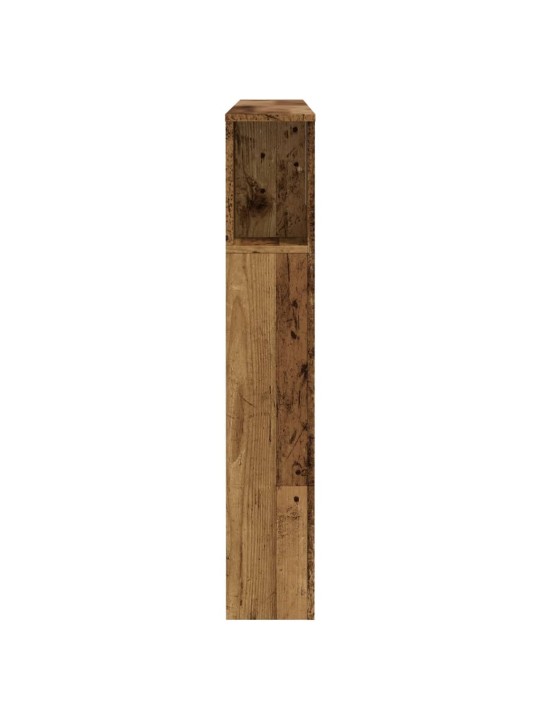 Čelo postele s úložným prostorem old wood 140 x 18,5 x 102,5 cm