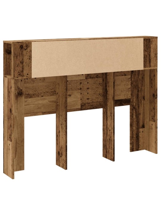 Čelo postele s úložným prostorem old wood 140 x 18,5 x 102,5 cm