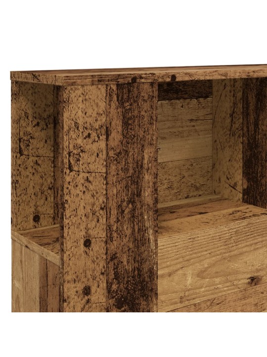 Čelo postele s úložným prostorem old wood 140 x 18,5 x 102,5 cm