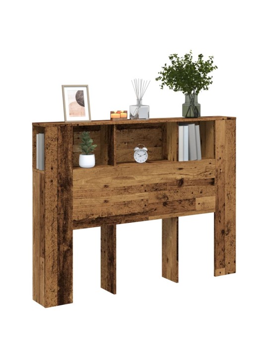Čelo postele s úložným prostorem old wood 140 x 18,5 x 102,5 cm
