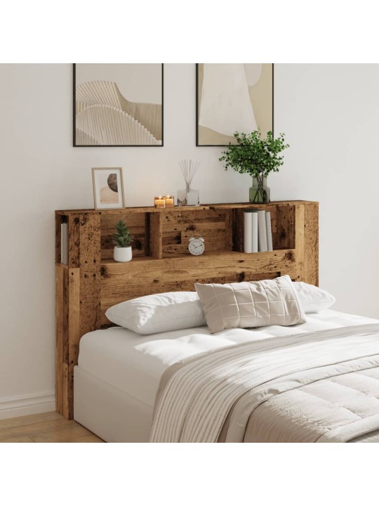 Čelo postele s úložným prostorem old wood 160 x 18,5 x 103,5 cm