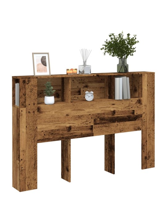 Čelo postele s úložným prostorem old wood 160 x 18,5 x 103,5 cm