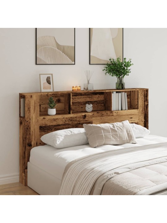 Čelo postele s úložným prostorem old wood 180 x 18,5 x 102,5 cm