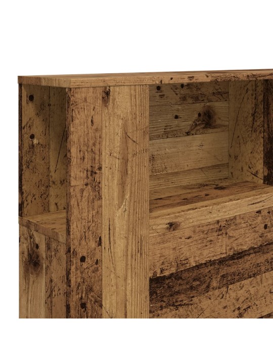 Čelo postele s úložným prostorem old wood 180 x 18,5 x 102,5 cm