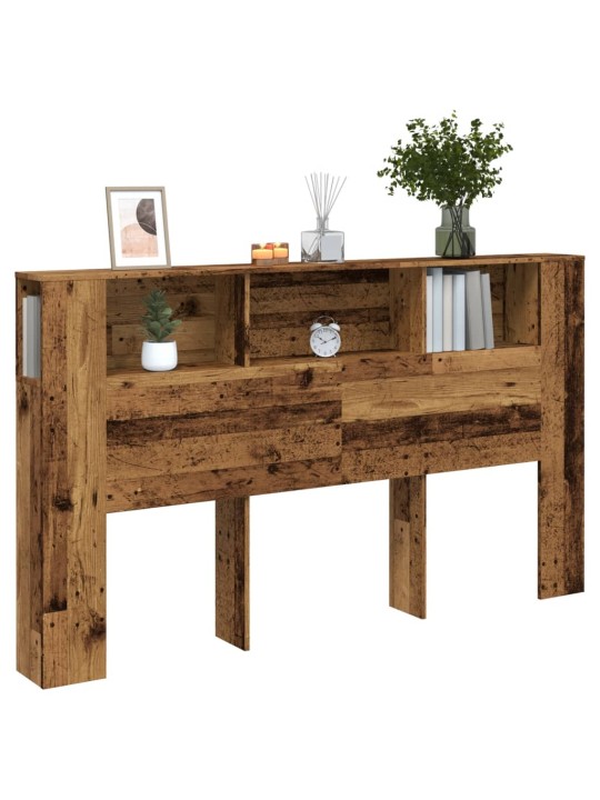 Čelo postele s úložným prostorem old wood 180 x 18,5 x 102,5 cm