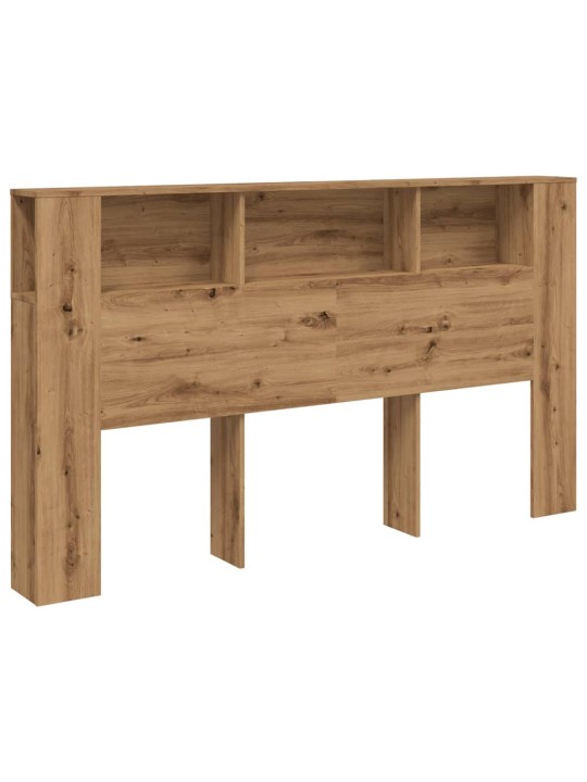 Čelo postele s úložným prostorem dub artisan 180x18,5x102,5 cm
