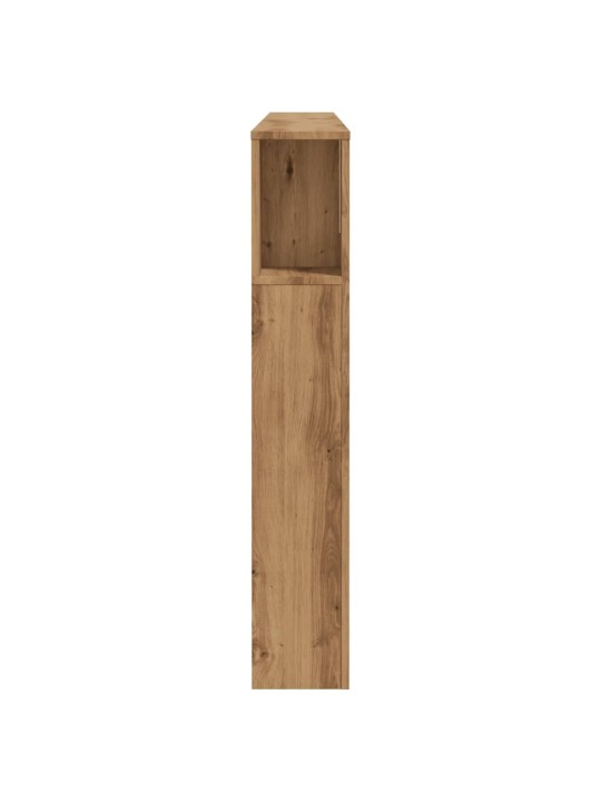 Čelo postele s úložným prostorem dub artisan 180x18,5x102,5 cm