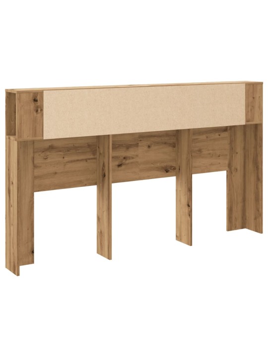 Čelo postele s úložným prostorem dub artisan 180x18,5x102,5 cm
