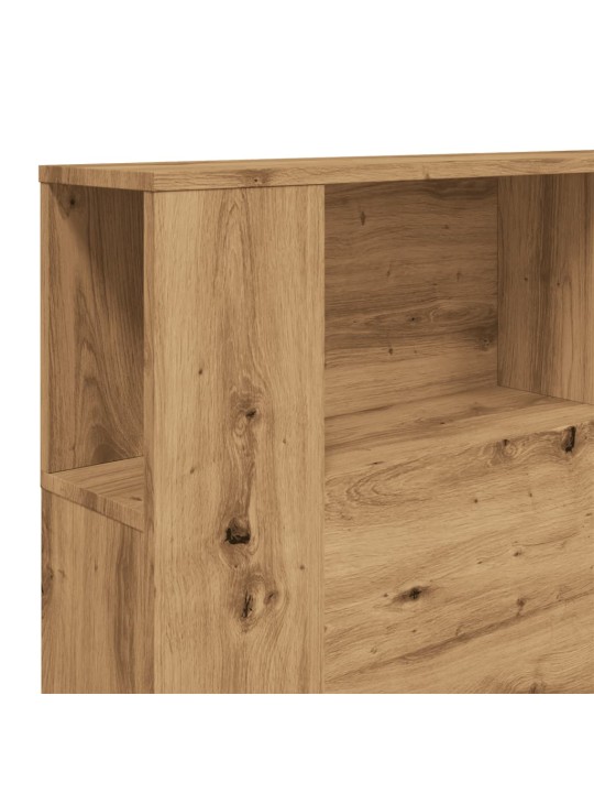 Čelo postele s úložným prostorem dub artisan 180x18,5x102,5 cm