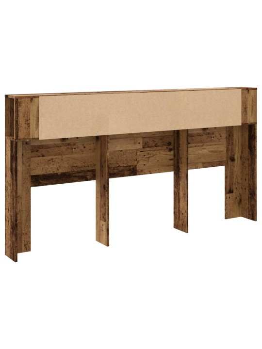 Čelo postele s úložným prostorem old wood 200x18,5x102,5 cm