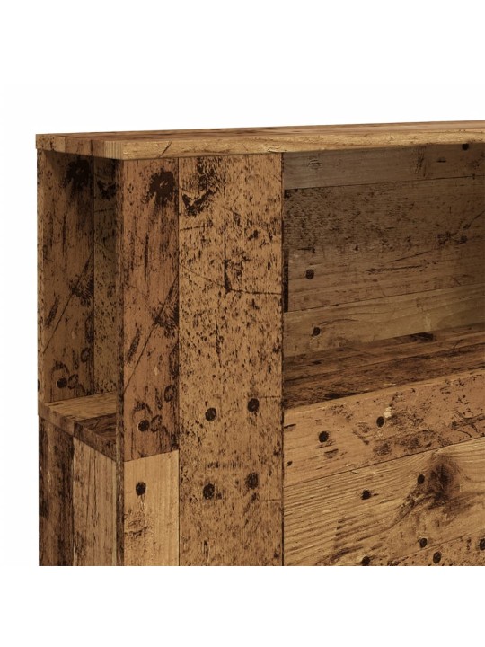 Čelo postele s úložným prostorem old wood 200x18,5x102,5 cm