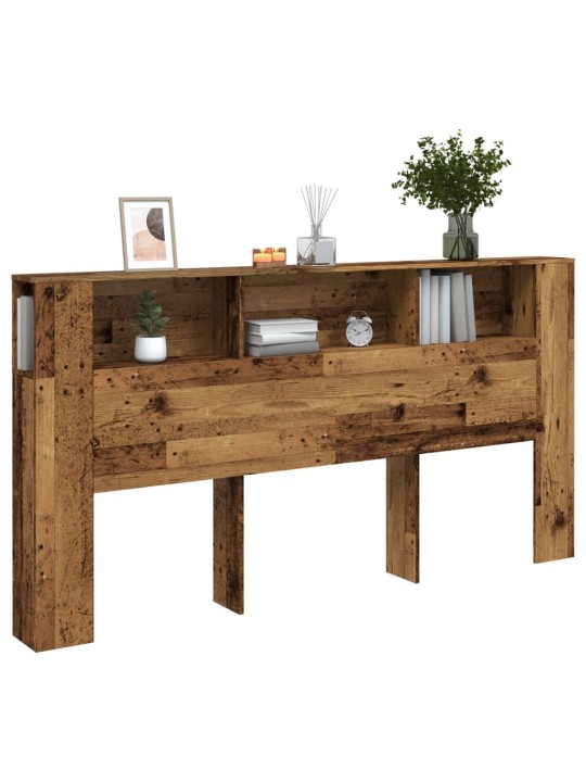 Čelo postele s úložným prostorem old wood 200x18,5x102,5 cm