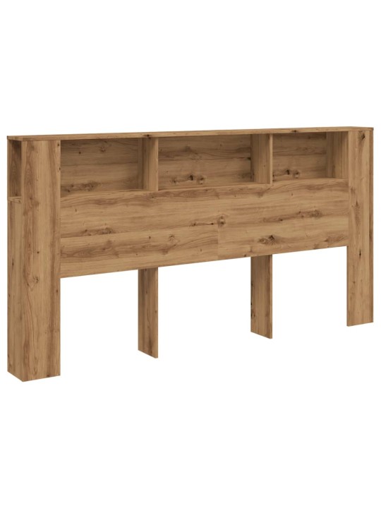 Čelo postele s úložným prostorem dub artisan 200x18,5x102,5 cm