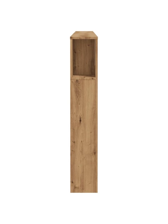 Čelo postele s úložným prostorem dub artisan 200x18,5x102,5 cm