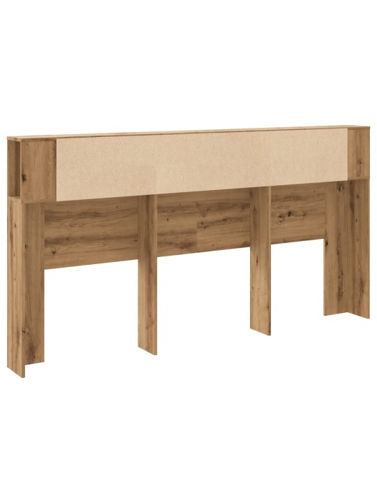 Čelo postele s úložným prostorem dub artisan 200x18,5x102,5 cm