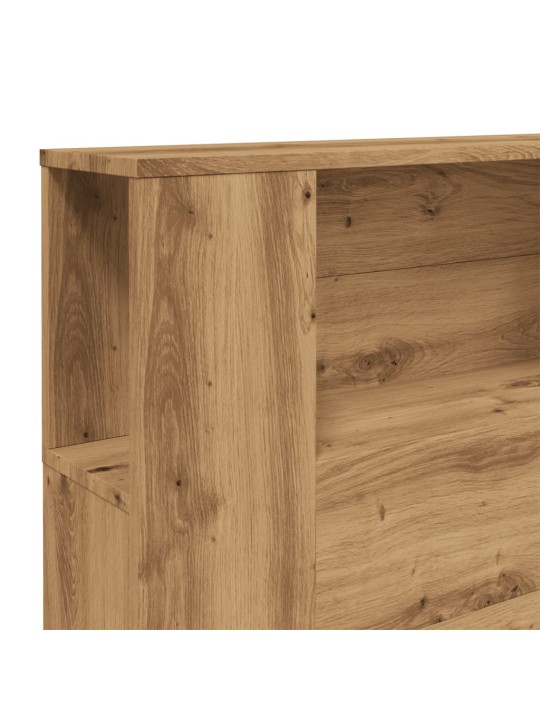 Čelo postele s úložným prostorem dub artisan 200x18,5x102,5 cm