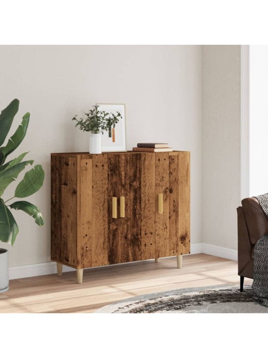 Příborník old wood 90 x 34 x 80 cm kompozitní dřevo