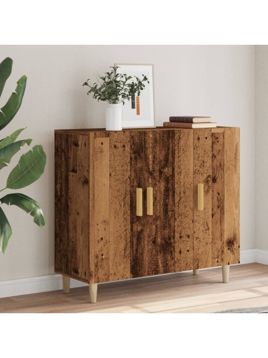Příborník old wood 90 x 34 x 80 cm kompozitní dřevo