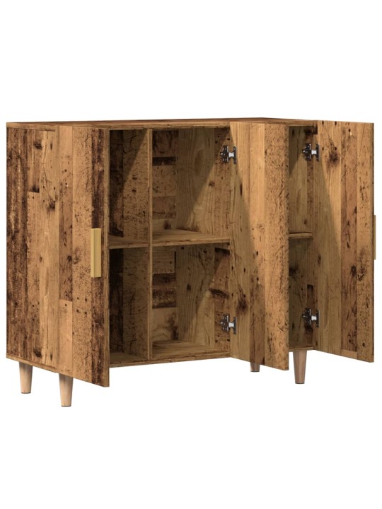 Příborník old wood 90 x 34 x 80 cm kompozitní dřevo