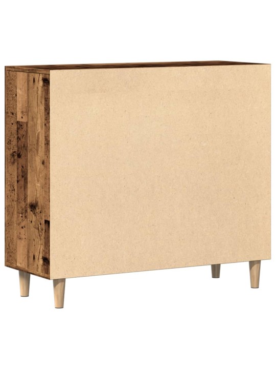 Příborník old wood 90 x 34 x 80 cm kompozitní dřevo