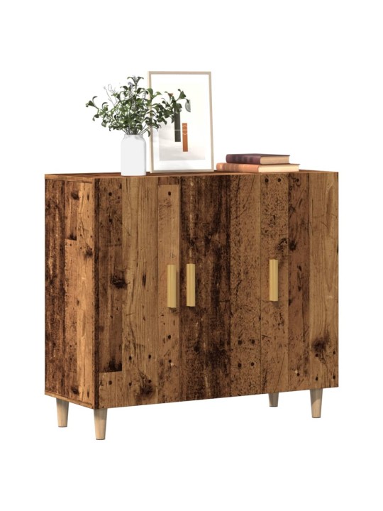Příborník old wood 90 x 34 x 80 cm kompozitní dřevo