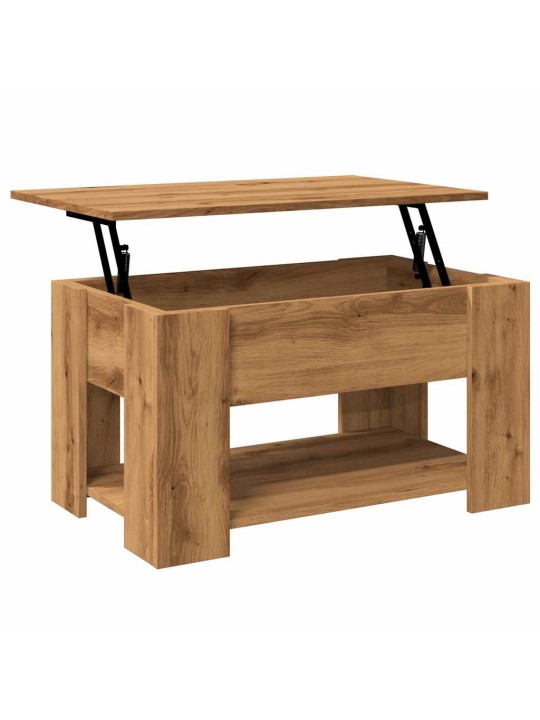 Konferenční stolek dub artisan 79x49x41 cm kompozitní dřevo
