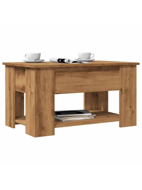 Konferenční stolek dub artisan 79x49x41 cm kompozitní dřevo