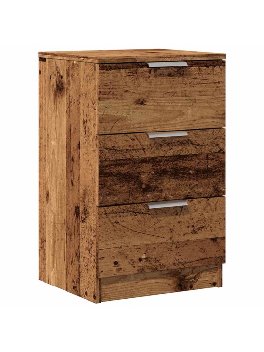Noční stolek old wood 40 x 36 x 65 cm kompozitní dřevo