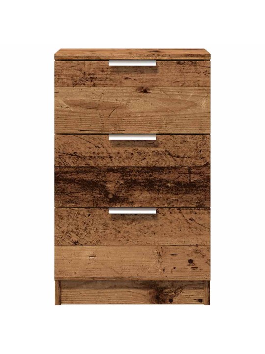 Noční stolek old wood 40 x 36 x 65 cm kompozitní dřevo