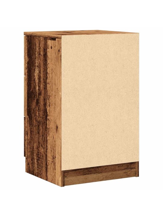 Noční stolek old wood 40 x 36 x 65 cm kompozitní dřevo