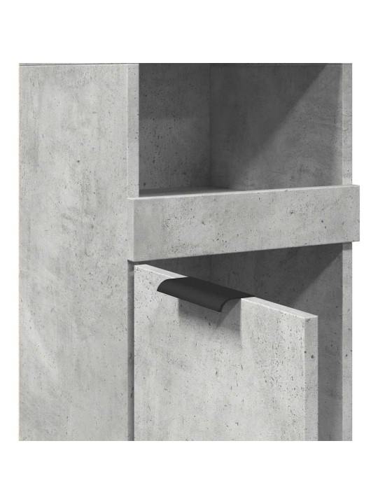 Koupelnová skříňka betonově šedá 32x34x188,5cm kompozitní dřevo