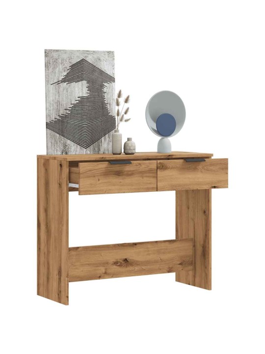 Konzolový stolek dub artisan 90x36x75 cm kompozitní dřevo