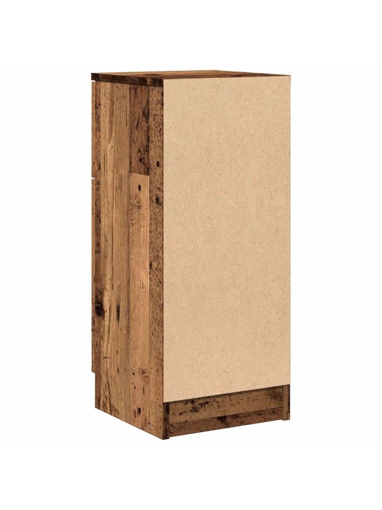 Příborníky 2 ks old wood 30 x 30 x 70 cm kompozitní dřevo
