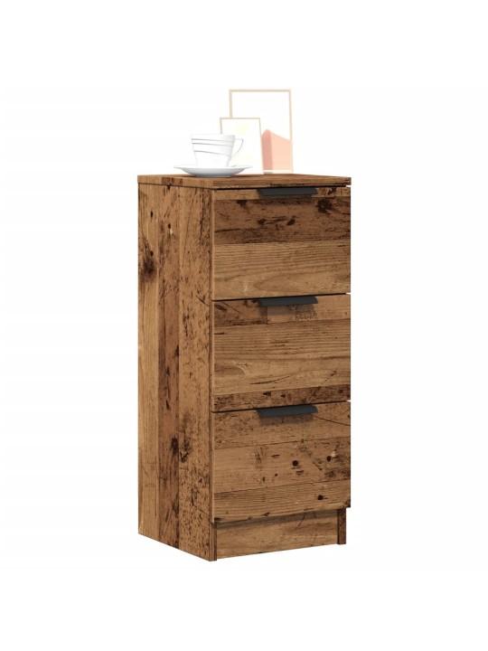 Příborníky 2 ks old wood 30 x 30 x 70 cm kompozitní dřevo
