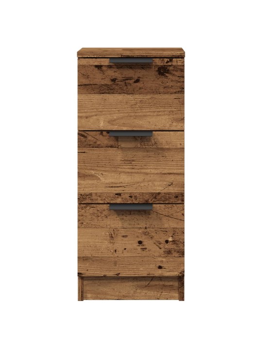 Příborníky 2 ks old wood 30 x 30 x 70 cm kompozitní dřevo