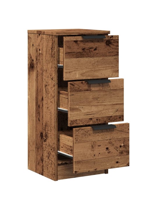 Příborníky 2 ks old wood 30 x 30 x 70 cm kompozitní dřevo