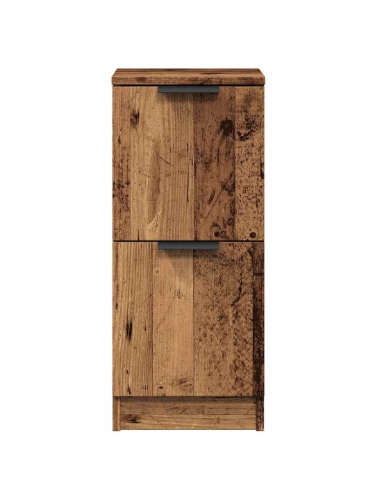 Příborníky 2 ks old wood 30 x 30 x 70 cm kompozitní dřevo
