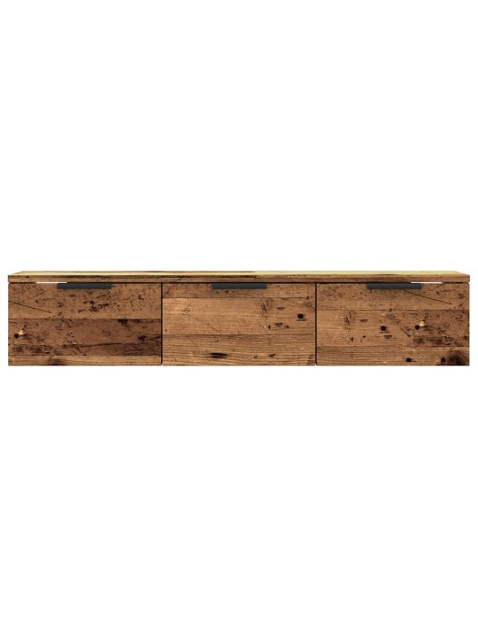 Nástěnná skříňka starého dřeva 102x30x20 cm kompozitní dřevo