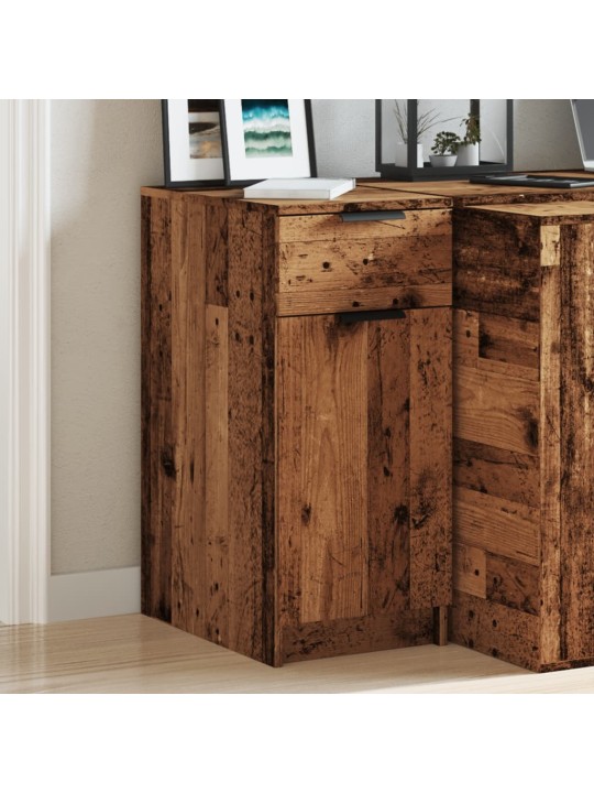 Skříňka k psacímu stolu old wood 33x50x75 cm kompozitní dřevo