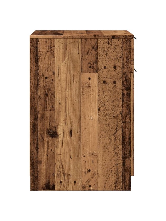 Skříňka k psacímu stolu old wood 33x50x75 cm kompozitní dřevo