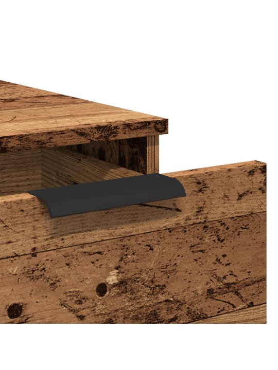 Skříňka k psacímu stolu old wood 33x50x75 cm kompozitní dřevo