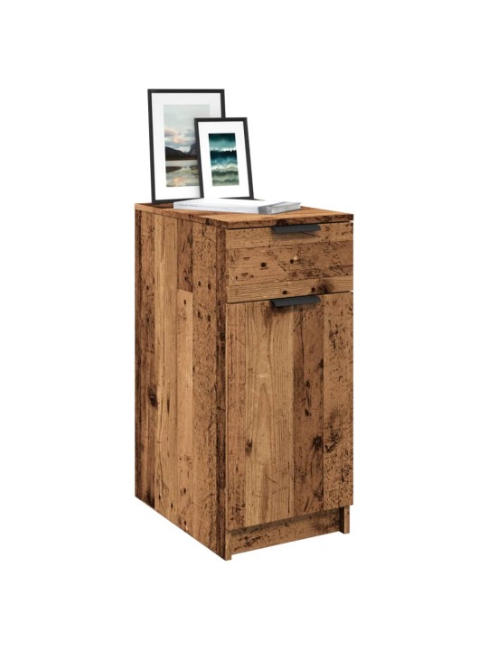 Skříňka k psacímu stolu old wood 33x50x75 cm kompozitní dřevo