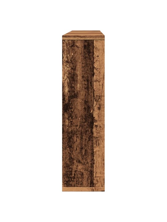 Zrcadlová skříňka s LED old wood 76x15x55 cm kompozitní dřevo