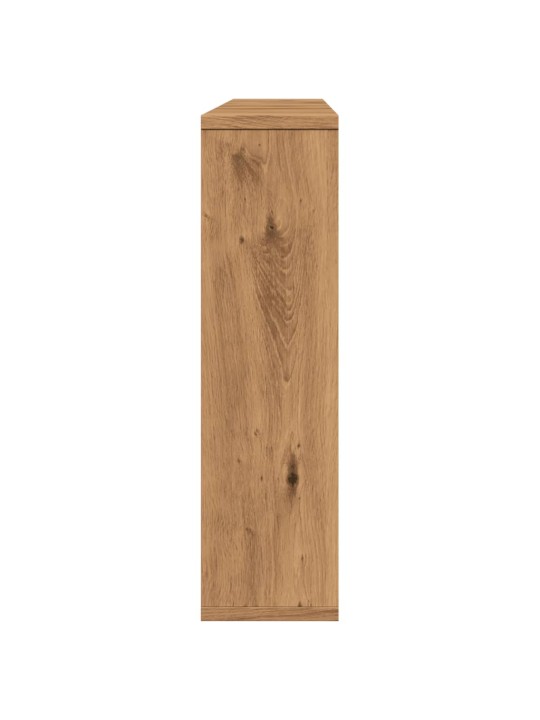 Zrcadlová skříňka s LED dub artisan 76 x 15 x 55 cm kompozit