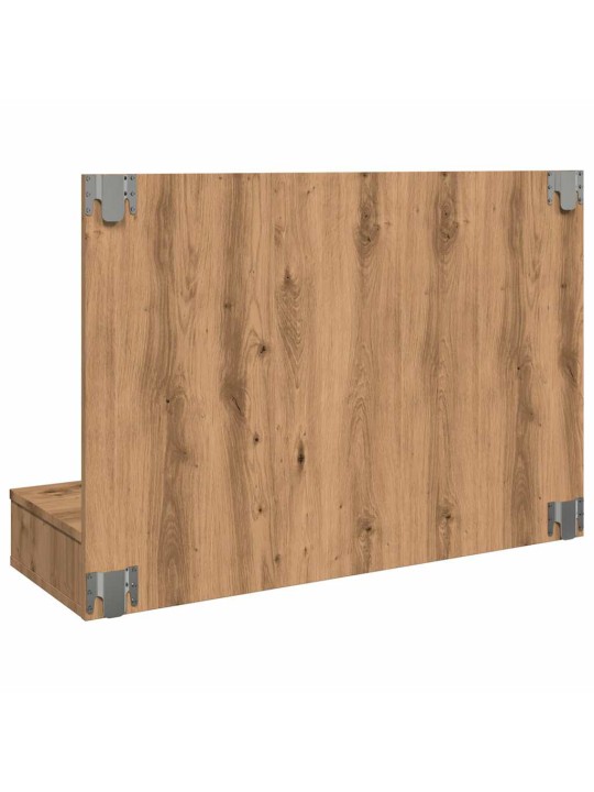 Zrcadlová skříňka s led dub artisan 90 x 31,5 x 62 cm
